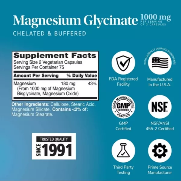 21st Century Magnesium Glycinate 1000 mg ĳ������ ������� 