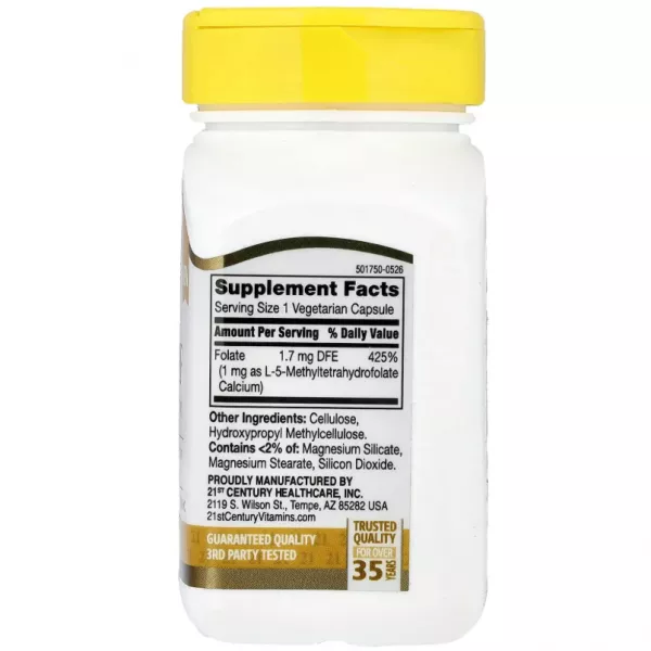 21st Century 5-MTHF L-Methylfolate 1mg ����������� ������� 
