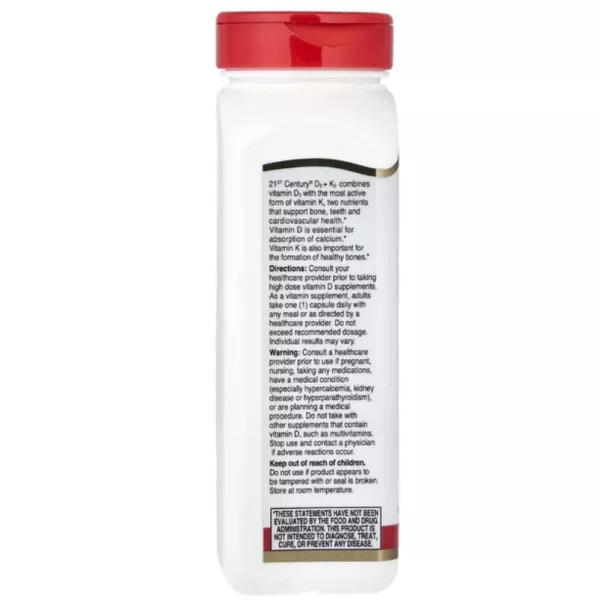 21st Century Vitamin D3+K2 ����������� ������� 