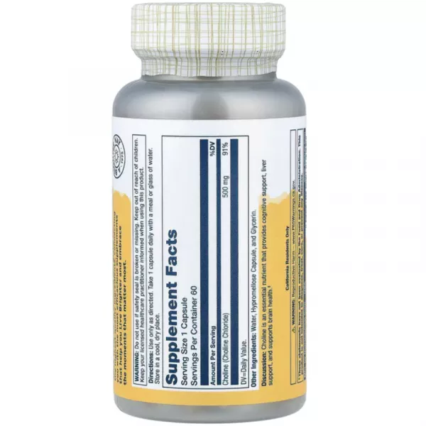 Solaray Choline 500mg ĳ������ ������� 