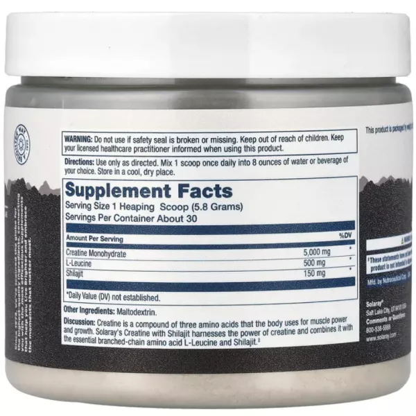Solaray Creatine with Shilajit ĳ������ ������� 