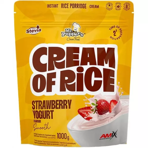 Amix Mr.Popper's Cream Of Rice Strawberry Yogurt ����������������� ������� ���� 