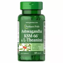 Puritan's Pride KSM-66 Ashwagandha & L-Theanine ĳ������ ������� "��������� �� ������"