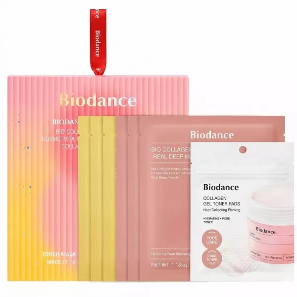 Biodance Glow Collagen & Vita Kit ����� ��� ������ � ��������� ���� ���� (f/mask/3x34g + f/mask/3x34g + pads/10pcs)