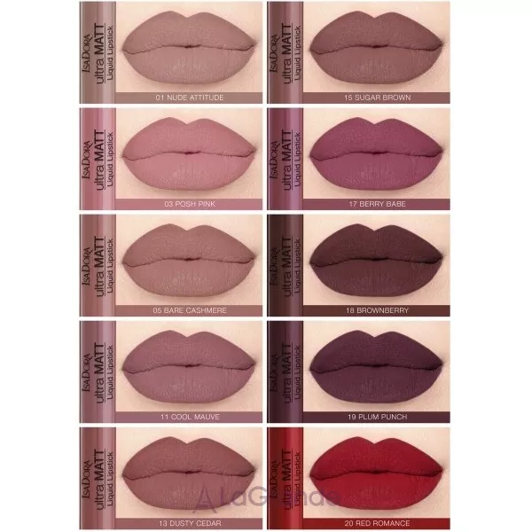 IsaDora Ultra Matt Liquid Lipstick ����� ��� ���