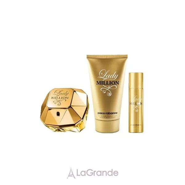 Paco Rabanne Lady Million ���� ( ����������� ���� 80 �� + ����������� ���� 10 �� + ������� ��� ��� 100 �� )