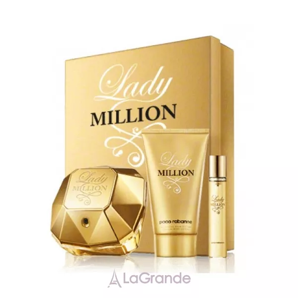 Paco Rabanne Lady Million ���� ( ����������� ���� 80 �� + ����������� ���� 10 �� + ������� ��� ��� 100 �� )
