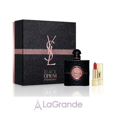 Yves Saint Laurent Black Opium  (  50  +  Rouge Pur Couture 1 Le Rouge 1.5 )