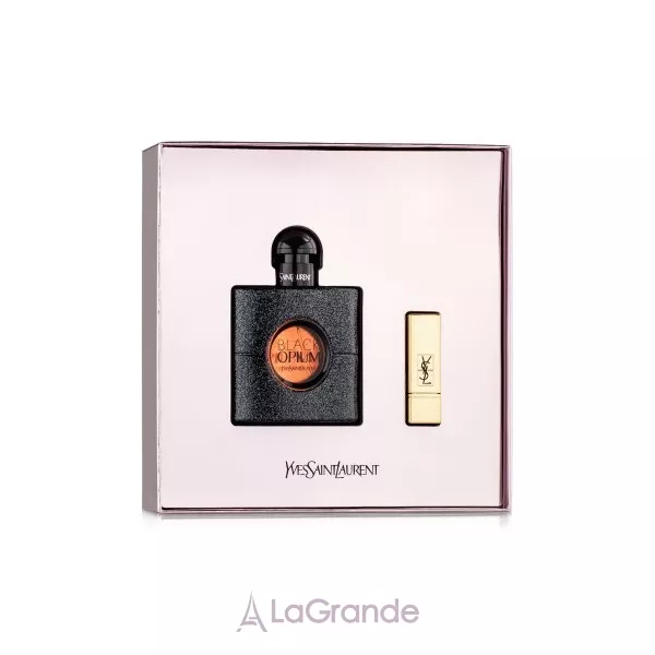 Yves Saint Laurent Black Opium ����� (��������������� ���� 50 �� + ������ Rouge Pur Couture 1 Le Rouge 1.5 �)