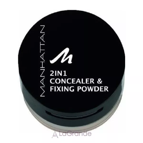 Manhattan 2 in 1 Concealer & Fixing Powder + Concealer Pinsel ����� � ��������� ��� ����