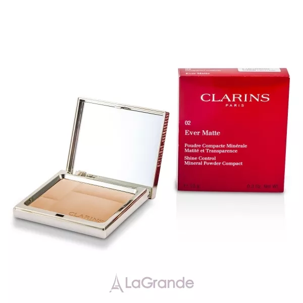 Clarins Ever Matte Mineral Powder Compact ���������� ����������� ����� � ���������� ��������