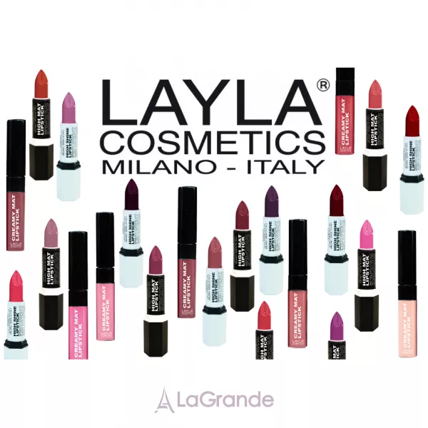 Layla Cosmetics Creamy Mat Lipstick ������ ����� ������-����