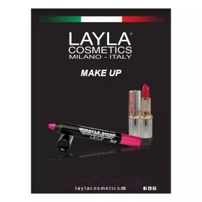 Layla Cosmetics Miracle Shine Lasting Lipgloss Pencil  -  