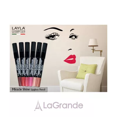 Layla Cosmetics Miracle Shine Lasting Lipgloss Pencil  -  