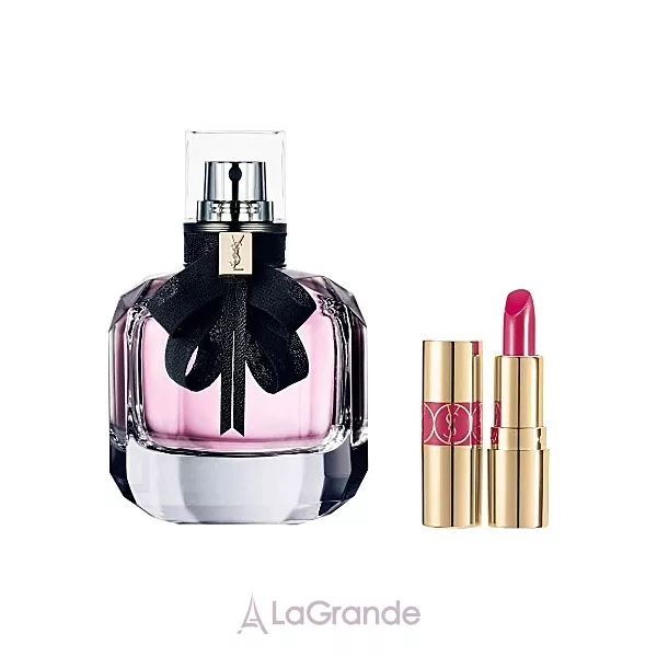 Yves Saint Laurent YSL Mon Paris ����� (��������������� ���� 50 �� + ������ ������ Rouge Volupte Shine (49) 1.6 �)