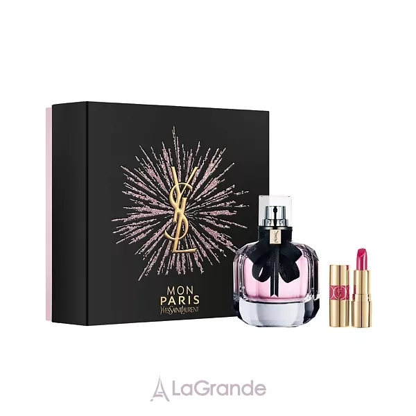 Yves Saint Laurent YSL Mon Paris ����� (��������������� ���� 50 �� + ������ ������ Rouge Volupte Shine (49) 1.6 �)