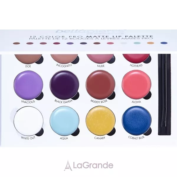 Bellapierre Cosmetics 12 Color Pro Matte Lip Palette ������� ����� �� 12 ������
