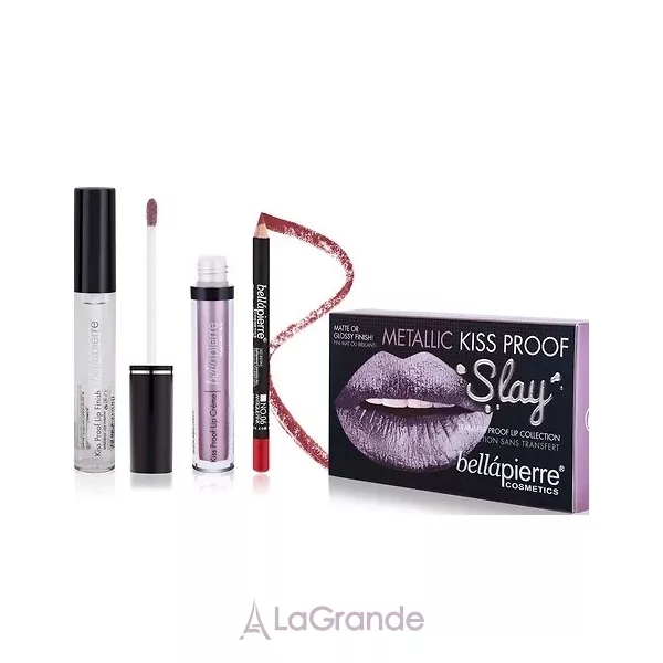 Bellapierre Cosmetics Kiss Proof Metallic Slay Kit ����� ��� ������� ���