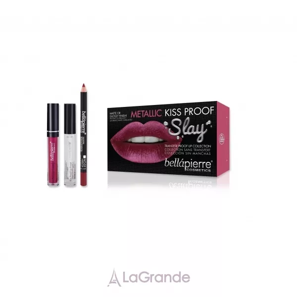 Bellapierre Cosmetics Kiss Proof Metallic Slay Kit ����� ��� ������� ���
