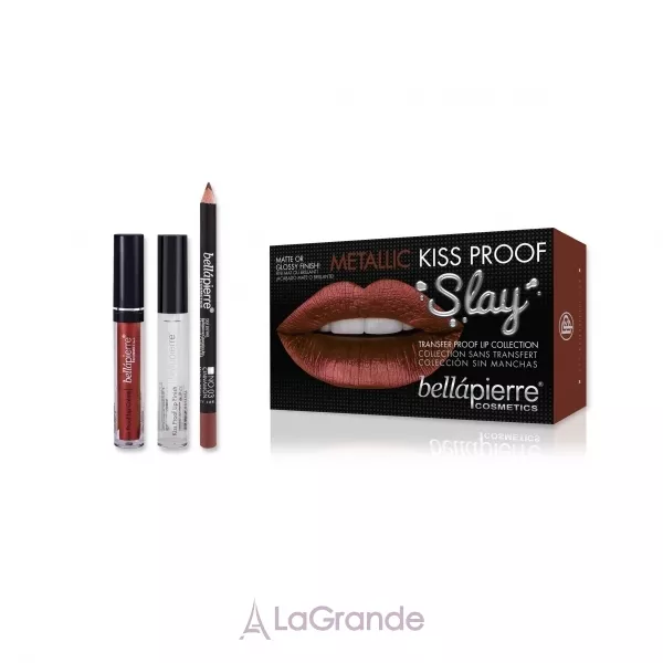 Bellapierre Cosmetics Kiss Proof Metallic Slay Kit ����� ��� ������� ���