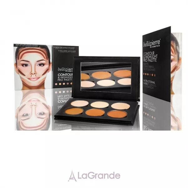 Bellapierre Cosmetics Contour & Highlight Pro Palette ��������� ������ ��� ����������� �������