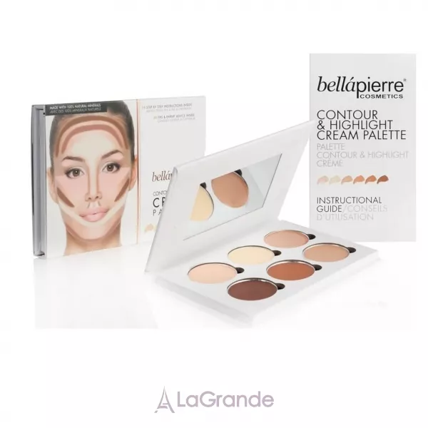 Bellapierre Cosmetics Contour & Highlight Cream Palette ������� ������� ��� ��������������� �������