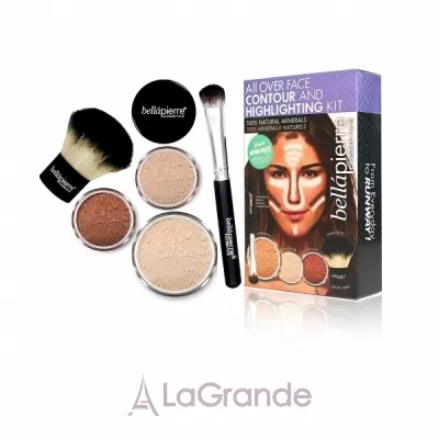 Bellapierre Cosmetics All Over Face Contour and Highlighting Kit    