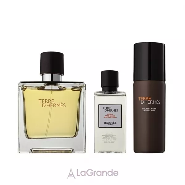 Hermes Terre D`Hermes Parfum ����� (��������������� ���� 75 �� + ������ ����� ������ 40 �� + ���� ��� ������ 50 ��)