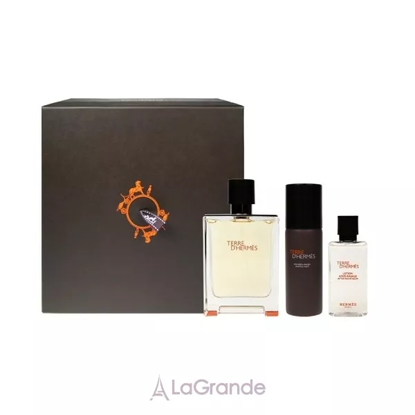 Hermes Terre D`Hermes Parfum ����� (��������������� ���� 75 �� + ������ ����� ������ 40 �� + ���� ��� ������ 50 ��)