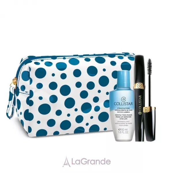 Collistar Three-Dimensional Supermascara Kit ���� (��� ��� �� Three-Dimensional Supermascara + ����� ��� ������ ������ + ����������)