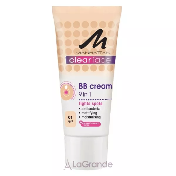Manhattan Clear Face BB Antibacterial Cream 9 in 1 BB-���� 9 � 1