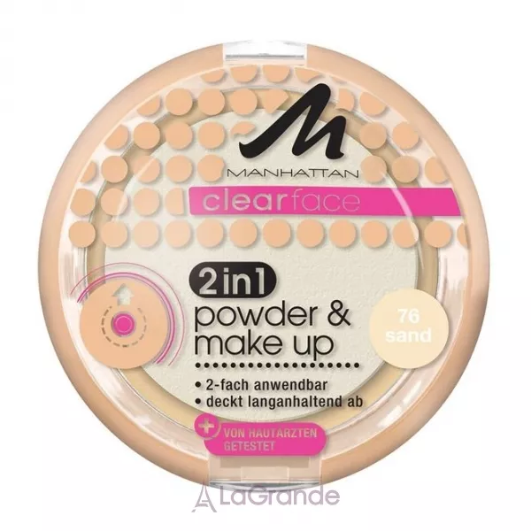 Manhattan Clearface 2 in 1 Powder & Make Up ����-����� ���������� ��� ����