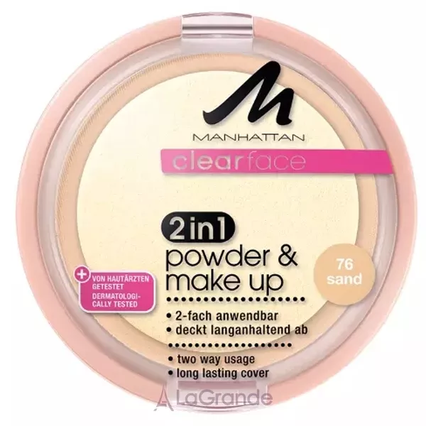 Manhattan Clearface 2 in 1 Powder & Make Up ����-����� ���������� ��� ����