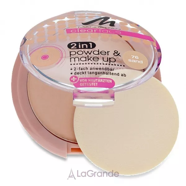 Manhattan Clearface 2 in 1 Powder & Make Up ����-����� ���������� ��� ����