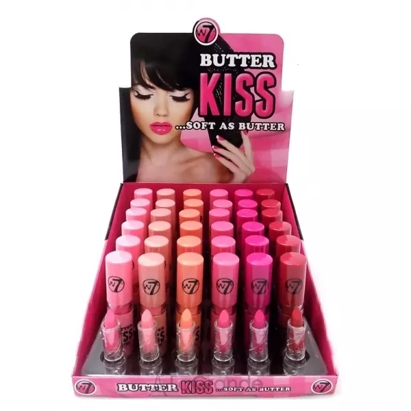 W7 Butter Kiss Lips Pink ������ ��� ���