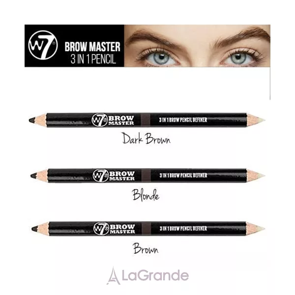 W7 Brow Master 3 in 1 Pencil �������� ��� ������