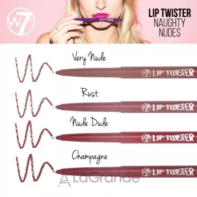 W7 Lip Twister Naughty Nudes   