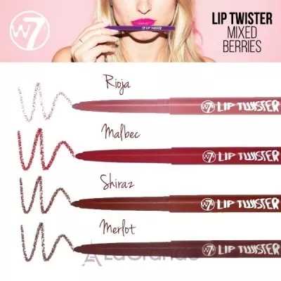 W7 Lip Twister Mixed Berries   