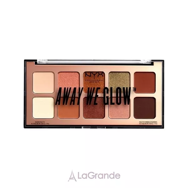 NYX Professional Makeup Away We Glow Shadow Palette ������� ����