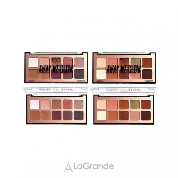 NYX Professional Makeup Away We Glow Shadow Palette ������� ����