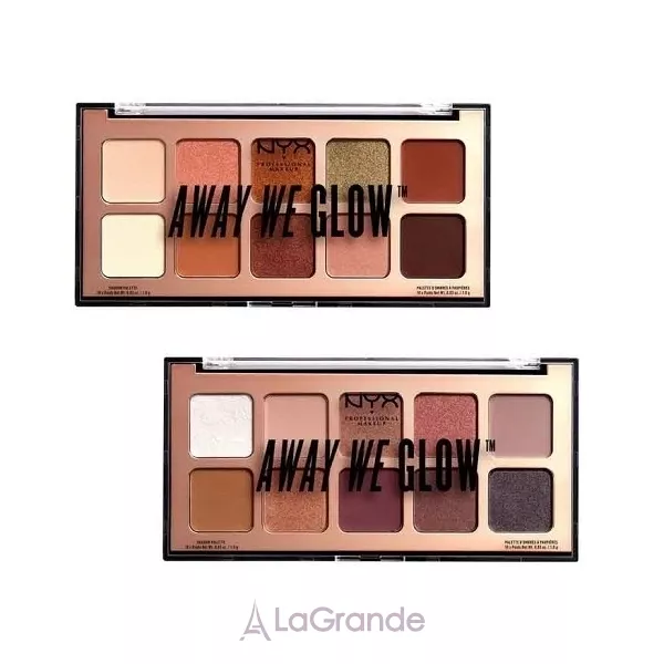NYX Professional Makeup Away We Glow Shadow Palette ������� ����