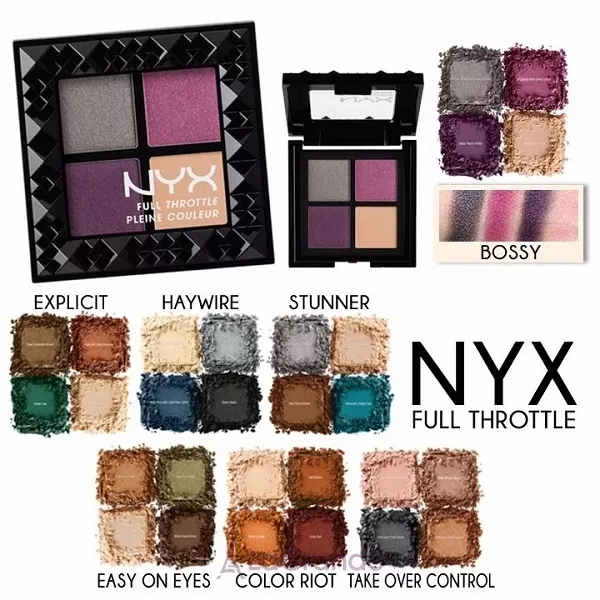 NYX Professional Makeup Full Throttle Shadow Palette ҳ�� ��� ���� 4-��������