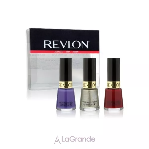 Revlon Nail Enamel Mini Nail Polish Kit (Rock star+Gold coin+Ruby) ���� �� 3-� ���� ��� �����