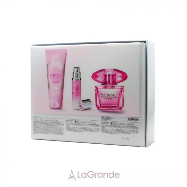 Versace Bright Crystal Absolu ����� (��������������� ���� 90 �� + ������ ��� ���� 100 �� + ��������������� ���� 10 ��)