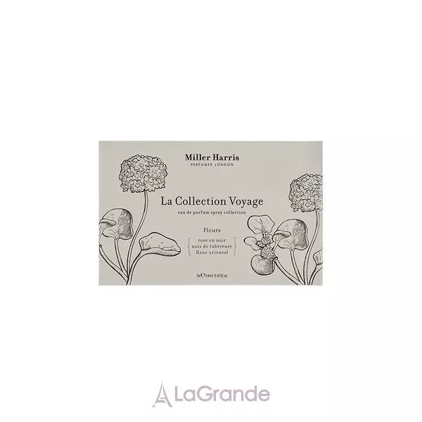 Miller Harris Le Collection Voyage Fleurs ���� ������� (����������� ���� Rose En Noir 14 �� + ����������� ���� Noix de Tubereuse 14 �� + ����������� ���� Fleur Oriental 14 ��)
