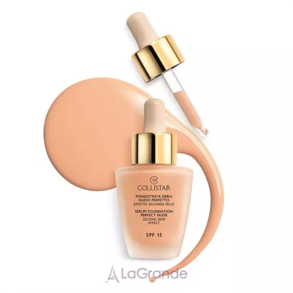 Collistar Serum Foundation Perfect Nude Second Skin Effect SPF 15 ��������� ����-���������