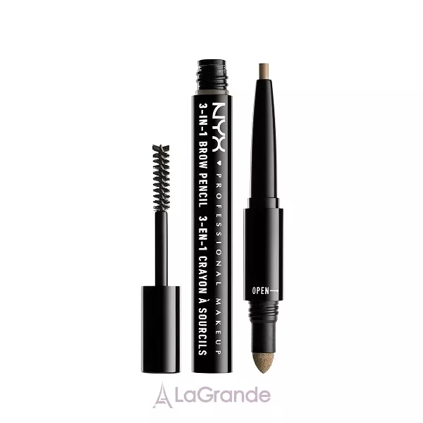 NYX Professional Makeup Brow Pencil 3-In-1 �������� ��� ������ 3 � 1