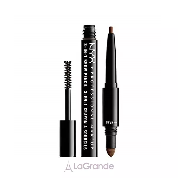 NYX Professional Makeup Brow Pencil 3-In-1 �������� ��� ������ 3 � 1