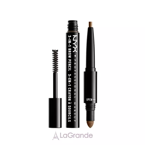 NYX Professional Makeup Brow Pencil 3-In-1 �������� ��� ������ 3 � 1