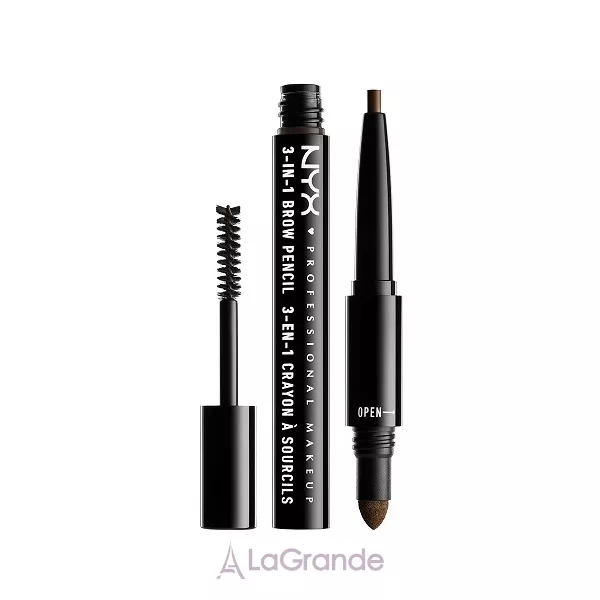 NYX Professional Makeup Brow Pencil 3-In-1 �������� ��� ������ 3 � 1